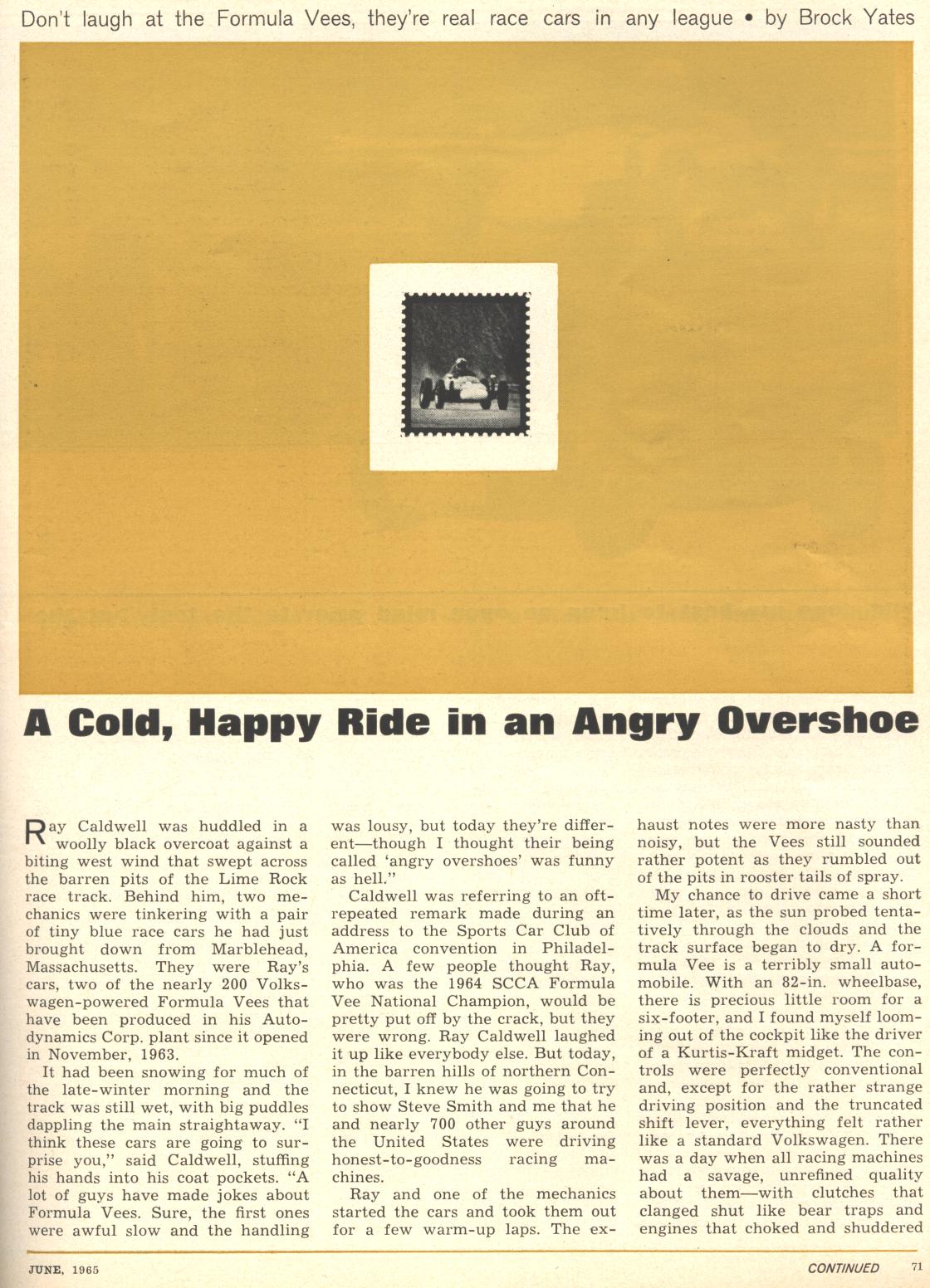 Car and Driver Article, 1965